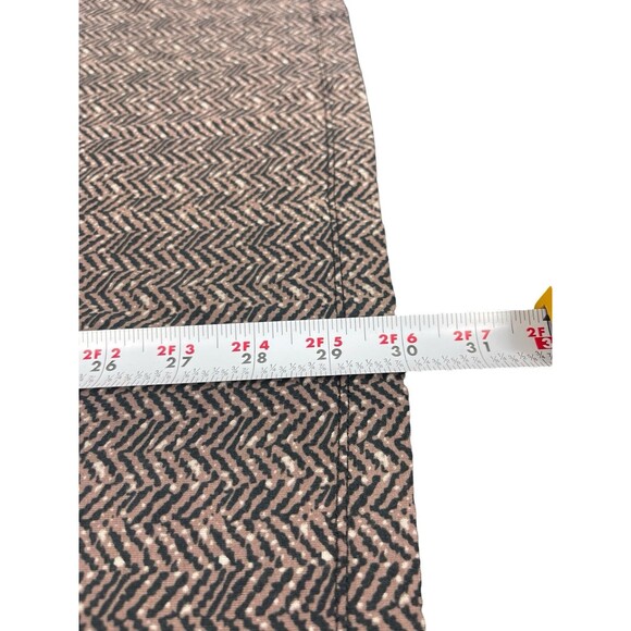 Soft Surroundings 2X Herringbone Print Long Sleeve Top Velvet Embroidered Collar - Picture 9 of 13